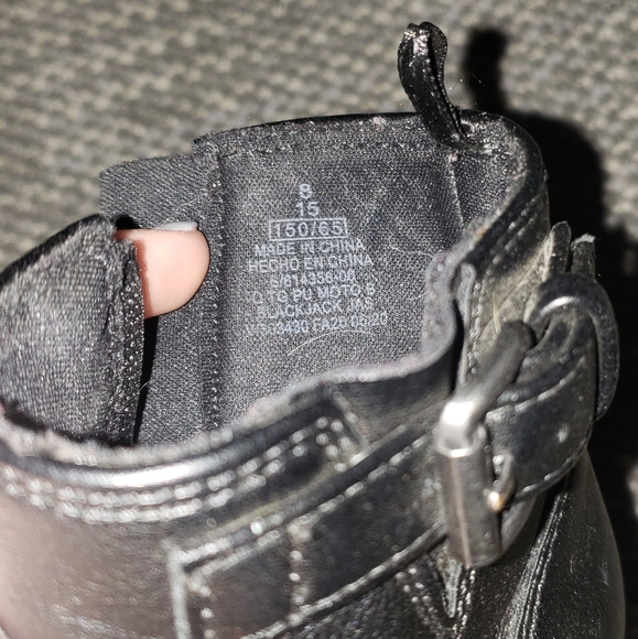 Toddler black combat boots - Picture 2 of 2